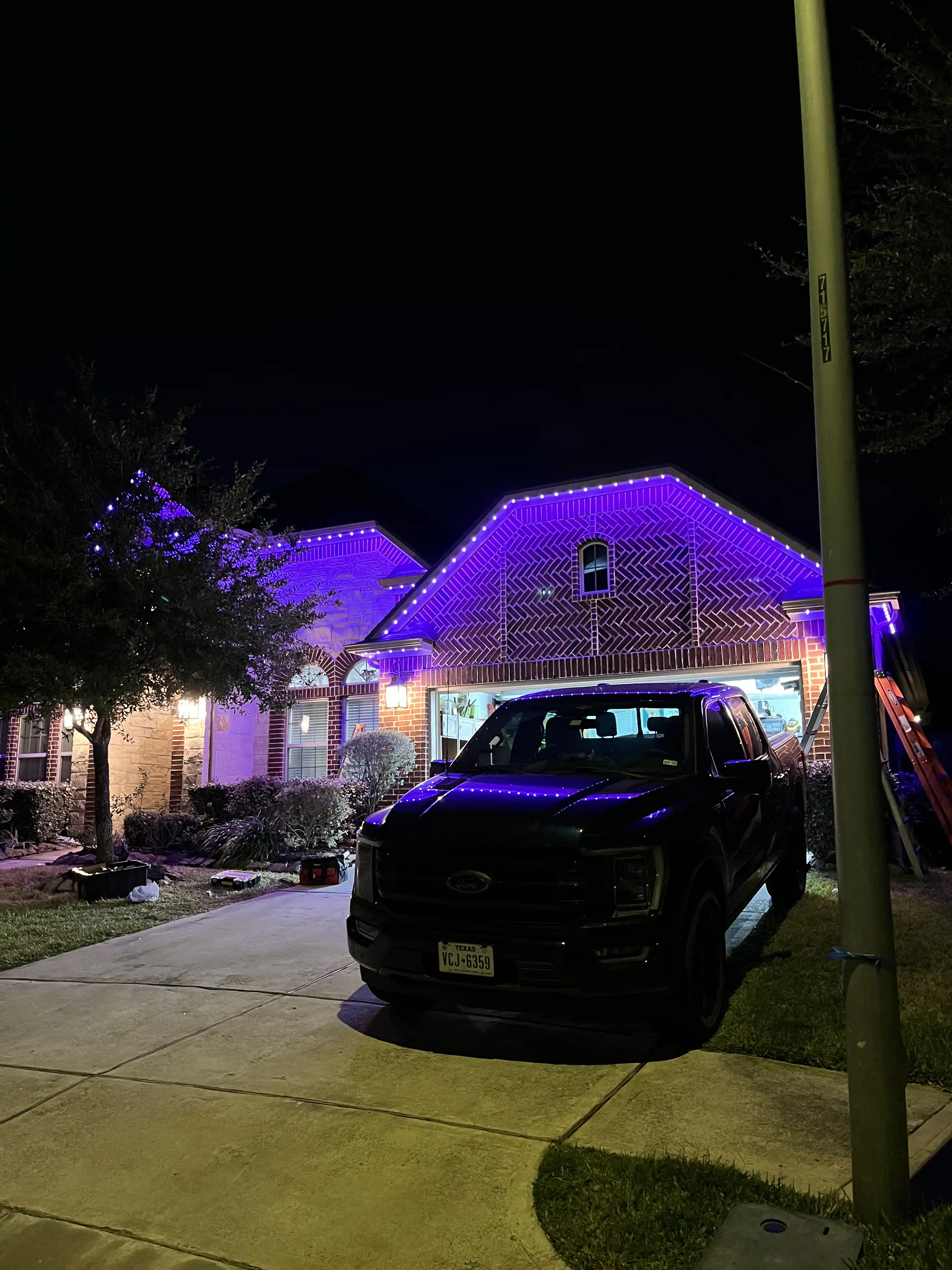 Permanent Lighting installation in Houston, Texas